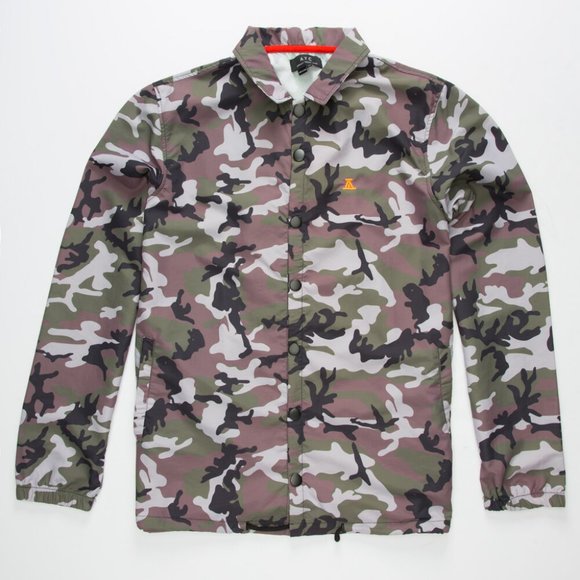 ASPHALT YACHT CLUB Rose Mens Coach Jacket Medium - Picture 1 of 5